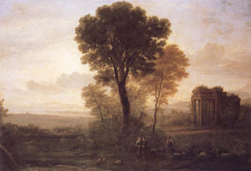 Claude Lorrain Landscape with Jacob,Rachel and Leah at the Well China oil painting art